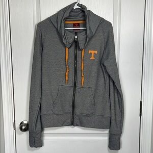 Tennessee Volunteers Full Zip Turtle Neck Sweatshirt TN  Orange Black Size Large